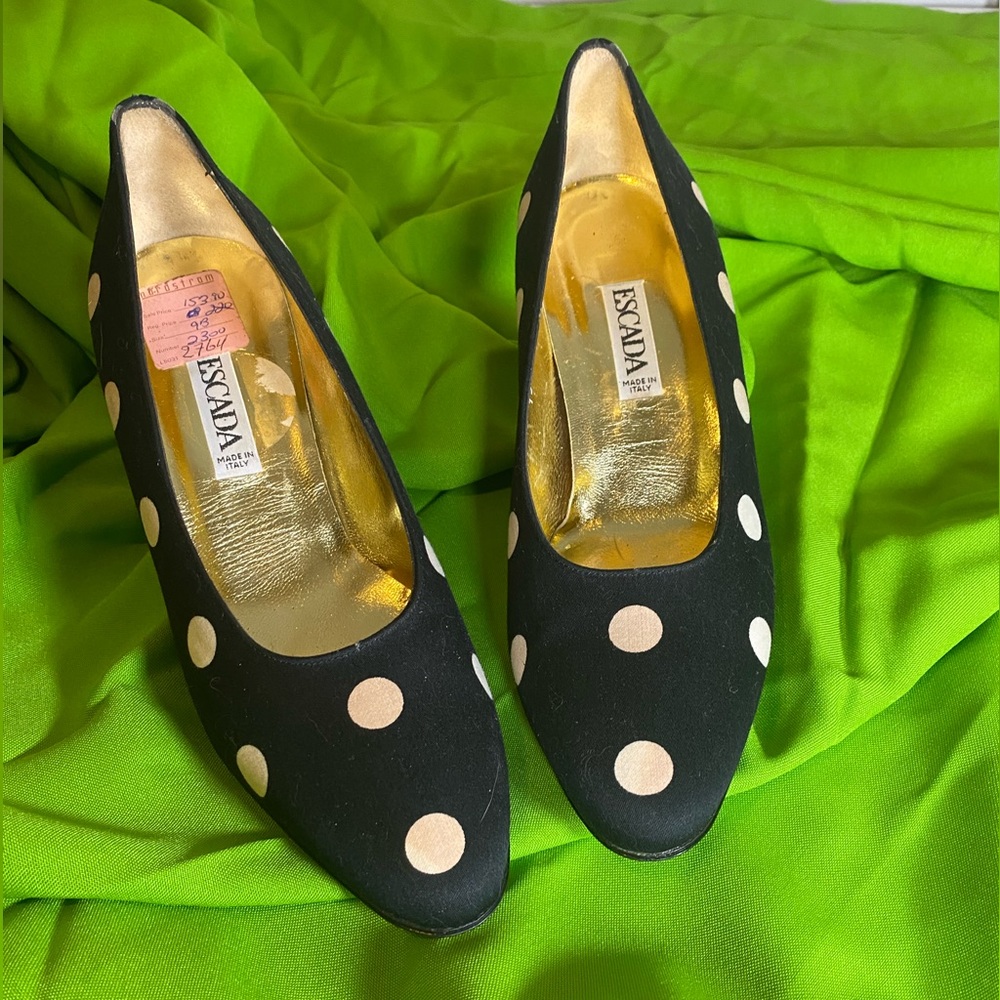 80s VTG Escada Heels DEADSTOCK NEW VINTAGE - Picture 6 of 15
